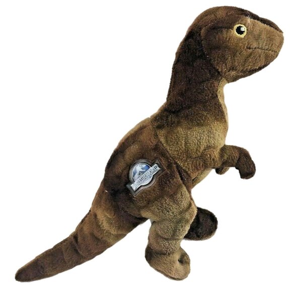 Jurassic World  Dinosaur T Rex Plush Stuffed Animal 7" Brown Travel Size Small C - Picture 1 of 9